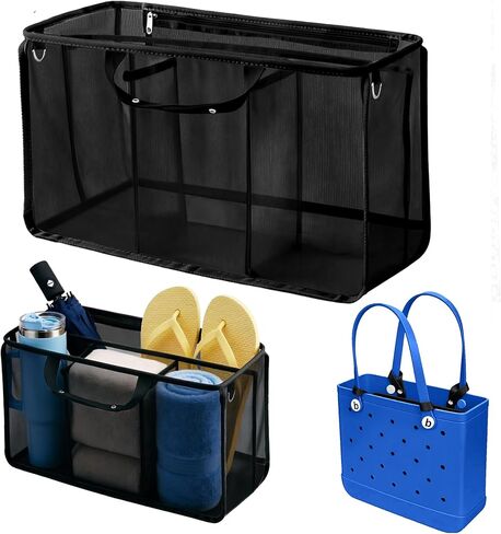 Organizer Inserts for Bogg Bag Accessories - Lightweight Mesh Divider Pouch for Easy Organization, Perfect for the Medium Bogg Bags and Beach Totes in Saudi Arabia