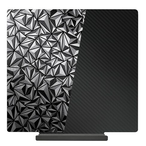 لوحة بناء PEI مزخرفة، لوحة PEY ناعمة مع فتحة موضع 235 × 235 مم سرير طباعة فولاذي زنبركي قاعدة مغناطيسية لـ Ender 3 V3 SE/Ender 5 S1/Ender 3 S1 Pro/Ender 3 S1/Ender 3 V2 Neo/SV05/SV06 in Kuwait