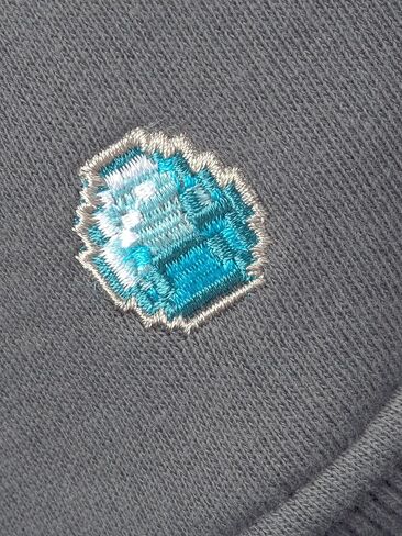 JINX Minecraft Big Boys' Diamond Premium Zip-Up Hoodie (Gray, Medium) in Saudi Arabia