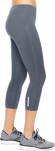 Expert Brand Women's Airstretch Mid-Rise Capri Leggings with Zipper Pocket in Saudi Arabia