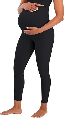 Sunvalix Maternity Leggings – Buttery Soft Over The Belly Yoga Pants for Spring & Summer, Workout & Lounge in Saudi Arabia