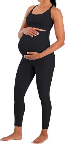 Sunvalix Maternity Leggings – Buttery Soft Over The Belly Yoga Pants for Spring & Summer, Workout & Lounge in Saudi Arabia