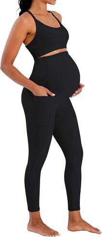 Sunvalix Maternity Leggings – Buttery Soft Over The Belly Yoga Pants for Spring & Summer, Workout & Lounge in Saudi Arabia