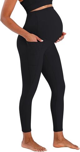 Sunvalix Maternity Leggings – Buttery Soft Over The Belly Yoga Pants for Spring & Summer, Workout & Lounge in Saudi Arabia