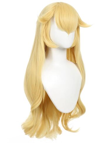 miccostumes Women Golden Wig Adult Anime Princess Cosplay Long Curly Synthetic Hair in Saudi Arabia