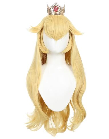miccostumes Women Golden Wig Adult Anime Princess Cosplay Long Curly Synthetic Hair in Saudi Arabia