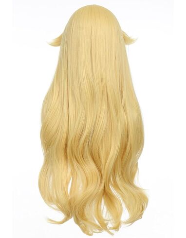 miccostumes Women Golden Wig Adult Anime Princess Cosplay Long Curly Synthetic Hair in Saudi Arabia