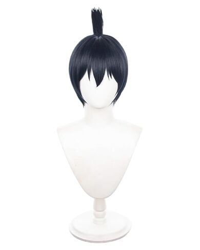 Dark Blue Wig for Hayakawa Aki Cosplay Long Anime Wig Synthetic Heat Resistant Costume Accessories for Festival & Party, with Wig Cap in Saudi Arabia