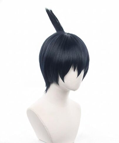 Dark Blue Wig for Hayakawa Aki Cosplay Long Anime Wig Synthetic Heat Resistant Costume Accessories for Festival & Party, with Wig Cap in Saudi Arabia
