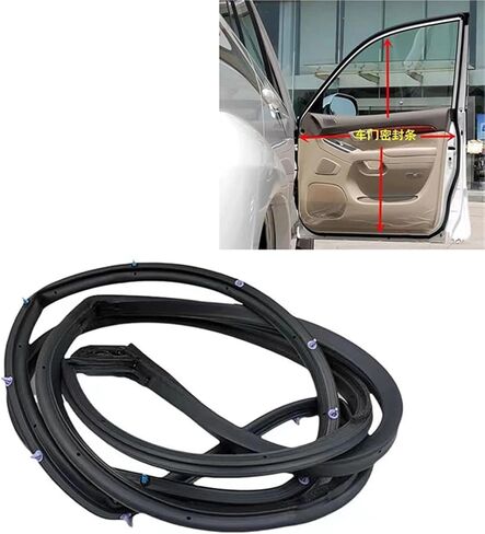 Car Front Rear Side Door Waterproof Sealing Rubber Strip Black for Land 120 120 2003 2004 2005 2006-2009(Rear Right) in Saudi Arabia