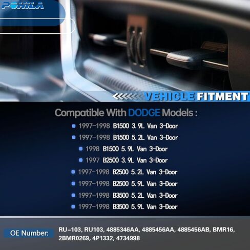 HVAC Heater Blower Motor Resistor Compatible with Dodge Vehicles - B1500, B2500, B3500 1997-1998, Ram 1500 Van, Ram 2500 Van, Ram 3500 Van 1999-2003 in Kuwait