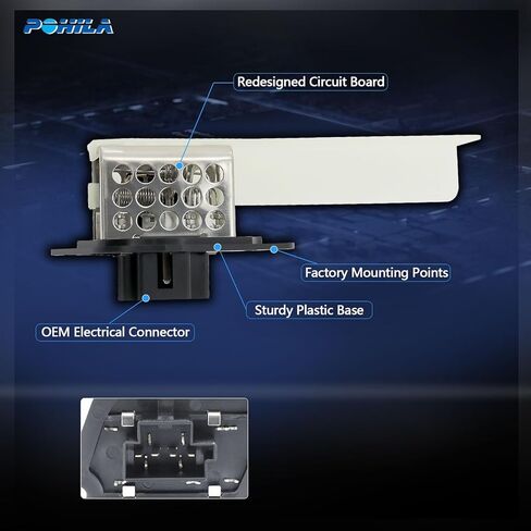 HVAC Heater Blower Motor Resistor Compatible with Dodge Vehicles - B1500, B2500, B3500 1997-1998, Ram 1500 Van, Ram 2500 Van, Ram 3500 Van 1999-2003 in Kuwait