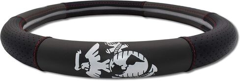 Elektroplate Officially Licensed US Marine Corps Premium Steering Wheel Cover - Small Size - Fits Cars with Diameter 13.9" to 14.6" in Saudi Arabia