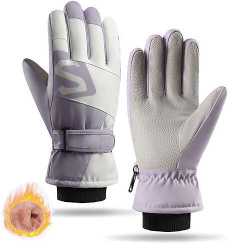 Snow Gloves Women Adult Ski Gloves Touchscreen Ladies Waterproof Warm Windproof Snow Storm Essentials in Saudi Arabia