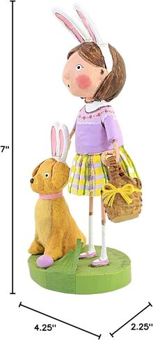 لوري ميتشل جميع الأذنين لعيد الفصح، 17.78 سم، بوليريسين، صيد بيض الجرو، تماثيل العطلات، 15509 in Kuwait