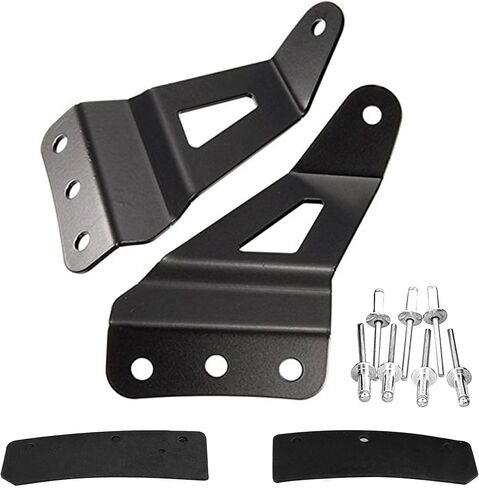 2 Pcs 52" Curved LED Light Bar Mounting Brackets for Upper Windshield - Fits 1999-2006 Chevy Silverado, Tahoe, Suburban, Avalanche & GMC Yukon Sierra in Kuwait
