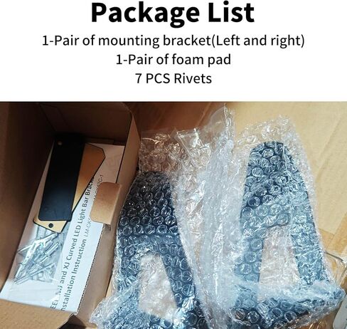 2 Pcs 52" Curved LED Light Bar Mounting Brackets for Upper Windshield - Fits 1999-2006 Chevy Silverado, Tahoe, Suburban, Avalanche & GMC Yukon Sierra in Kuwait