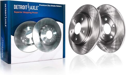 Detroit Axle - 4pc Brake Rotors for Acura 2013-2018 RDX, Drilled and Slotted Disc Brake Rotors 2014 2015 2016 2017 Replacement: 11.10" inch Front and 12.00" inch Rear Rotors in Saudi Arabia