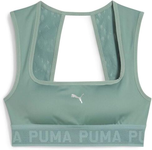 PUMA Womens Move Lace Sports Bra Casual Casual - Green in Saudi Arabia
