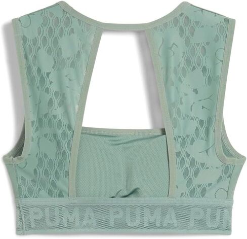 PUMA Womens Move Lace Sports Bra Casual Casual - Green in Saudi Arabia