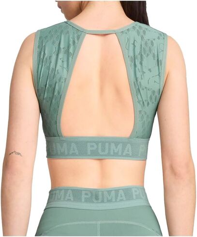 PUMA Womens Move Lace Sports Bra Casual Casual - Green in Saudi Arabia