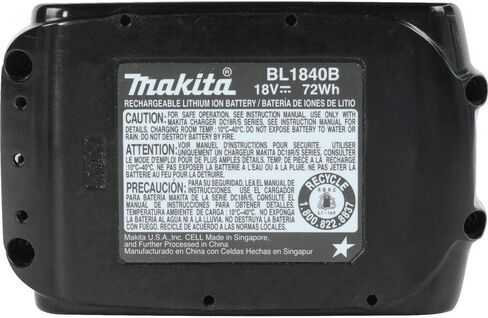 ماكيتا BL1840B-2 18V LXT بطارية ليثيوم أيون 4.0 أمبير، أسود in Saudi Arabia