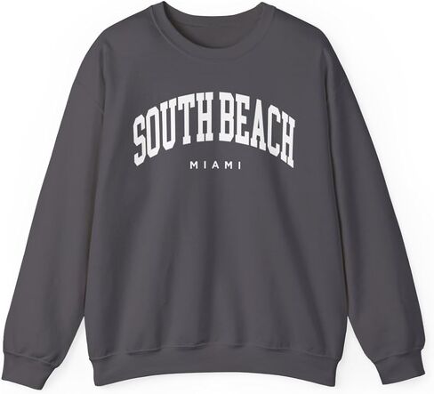 South Beach Miami Florida Adult Unisex Crewneck Sweatshirt in Saudi Arabia