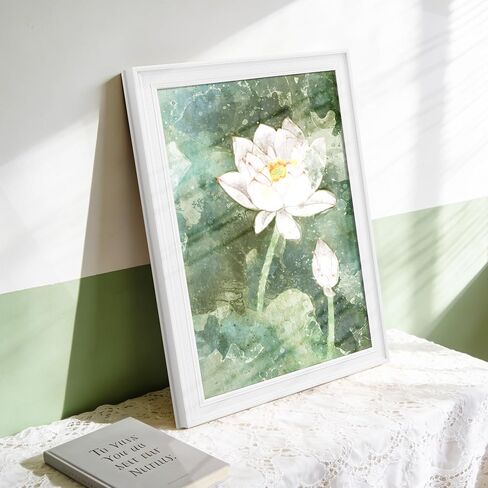 إطار ملصق عتيق أبيض Picrit مقاس 24 × 36، وحدود واسعة جدًا على طراز المتحف وملمس منقط ثلاثي الأبعاد، وإطار صور معرض مقاس 24 × 36 مع لوحة خلفية سوداء للتركيب على الحائط أفقيًا أو رأسيًا، حزمة واحدة. in Kuwait