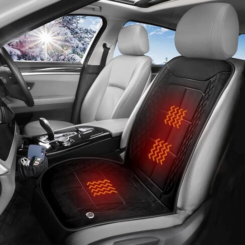 Buybai 1Pack Comfortbale غطاء مقعد جلدي أسود فريد من نوعه، وسادة غطاء مقعد عالمية، وسادة مقعد ناعمة للسفر وليس للمكتب المنزلي (أسود) (عبوتان أسود) in Kuwait