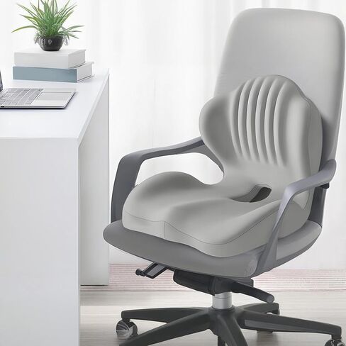 Lotarrotta Ergonomic Car Seat Cushion with Lumbar Support for Truck Driver, Multi - Purpose Orthopedic Seat Pillow for Office Chair, Car, Dining Chair as Gift, Sciatica Relief for Back, Hip, Leg Pain in Saudi Arabia