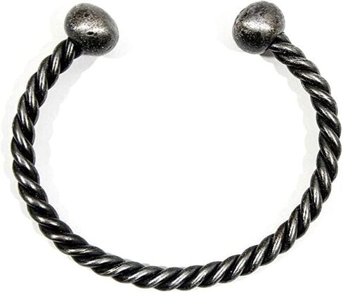 ARTIZANSTORE Medieval Hand Forged Twisted Iron Bracelet -Viking/Norse/Celtic/Torc/Jewelry History Party Wear Fantasy Bracelet in Saudi Arabia