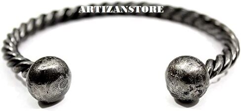 ARTIZANSTORE Medieval Hand Forged Twisted Iron Bracelet -Viking/Norse/Celtic/Torc/Jewelry History Party Wear Fantasy Bracelet in Saudi Arabia
