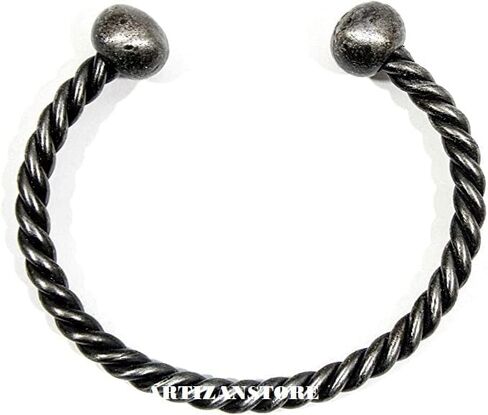 ARTIZANSTORE Medieval Hand Forged Twisted Iron Bracelet -Viking/Norse/Celtic/Torc/Jewelry History Party Wear Fantasy Bracelet in Saudi Arabia