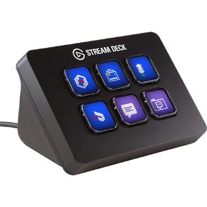 Elgato Stream Deck Mini - Live Content Creation Controller with 6 Customizable LCD Keys, for Windows 10 and macOS 10.11 or Later (Renewed)