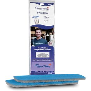 FilterTime RV FT-416 Allergen RV Air Filter 4"x16" AC Filter Replacement for Coleman Mach (2 filters per pack)