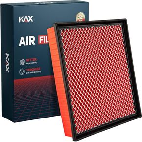 فلتر هواء محرك KAX، GAF027 (CA8755A) بديل فلتر الهواء لسيلفرادو، سوبربان، سييرا، يوكون، أفالانش 1500/2500/3500، تاهو، إسكاليد (V6/V8)، عمر أطول بنسبة 200%