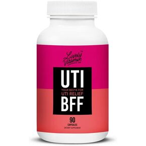 LIVELY VITAMIN CO. UTI BFF - Bladder and Prostate Health - Infections - Urinary Tract - Cranberry Extract - Holy Basil - Green Tea - Parsley - D-Mannose - for Men and Women - 120 Capsules