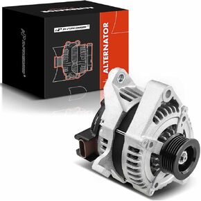 A-Premium Alternator Compatible with Cadillac CTS 2003 2004 V6 3.2L, 130Amp 12V CW 6-Groove Pulley, Replace# 25738783