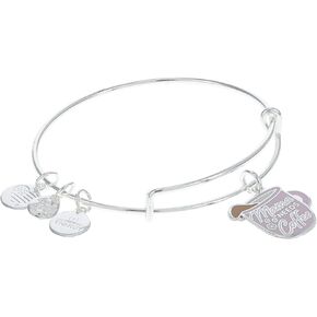 Alex and Ani AA616222Expandable Bangle BraceletSS,Mama Needs Coffee Expandable Bangle Bracelet,Shiny Silver,Purple, Bracelets