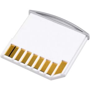 NFHK Micro SD TF to SD Card Kit Mini Adaptor for Extra Storage MacBook Air/Pro/Retina White