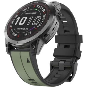 MYSNBKN متوافق مع Garmin Fenix ​​6 Band، حزام سيليكون ناعم سريع الارتداء 22 مم لـ Garmin Fenix ​​5/Fenix ​​5 Plus/Fenix ​​6 Pro/Fenix ​​7/Garmin Forerunner 935/Forerunner 945/Forerunner 955/Garmin Quatix 5 Smartwatch