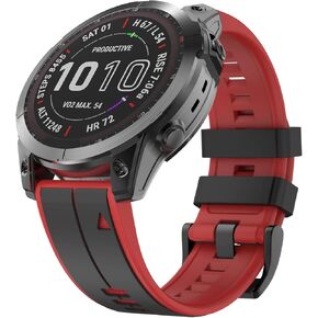 MYSNBKN متوافق مع Garmin Fenix ​​6 Band، حزام سيليكون ناعم سريع الارتداء 22 مم لـ Garmin Fenix ​​5/Fenix ​​5 Plus/Fenix ​​6 Pro/Fenix ​​7/Garmin Forerunner 935/Forerunner 945/Forerunner 955/Garmin Quatix 5 Smartwatch in Kuwait