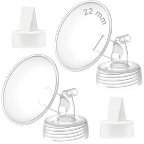 Maymom 22 mm Flange and Duckbill Valve Compatible with Spectra S1 Spectra S2 Spectra 9 Plus Not Original Spectra Pump Parts Replace Spectra S2 Pump Parts Spectra Flange Spectra Duckbill Valve