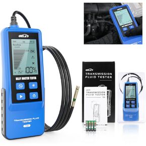 Automotive Digital Transmission Fluid Tester - BELEY Car Gearbox Oil Tester for Oil’s Light Transmission and Temperature, with 800mm Hose, Suitable for All Types of Transmission Fluids (BLUE)