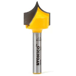 YONICO Groove Point Cutting Roundover Router Bit 4 Bit Set 1/4-Inch Shank 13470q