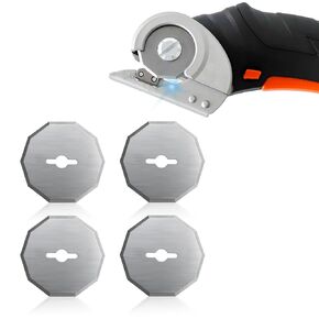 Replacement Rotary Blades Compatible with Worx WX082L 4V ZipSnip Cordless Electric Scissors, WA2300 Replacement Blades Fits RC2600K,RC2601, RC2602, WX080L, WX081L (4 Pcs)