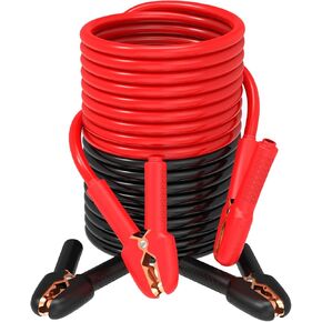 كابلات توصيل نحاسية 100% من YANTU، كابلات معززة شديدة التحمل بطول 13 قدمًا و6 قياسات، مشابك تمساح معزولة، موصلية ممتازة، مناسبة للسيارات/سيارات الدفع الرباعي/الشاحنات/الشاحنات/مركبات الديزل in Kuwait