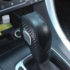 PU Car Gear Shift Knob Cover Fit for Ford Focus 2012 2013 2014 2015 2016/ Ford Fiesta 2014 2015 2016 / Ford Fusion S, Ford Fusion SE 2013 2014 2015 2016 Gear Shift Head Cover