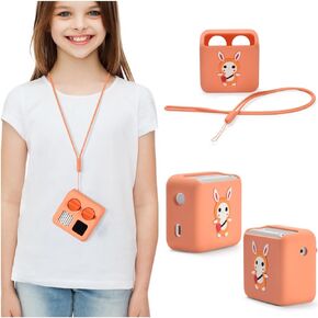 حافظة من السيليكون لمشغل موسيقى الصوت Yoto Mini Kids (حافظة سيليكون فقط) غطاء حماية مكبر صوت مقاوم للسقوط والسقوط ومشغل صغير لبطاقة الكتب الصوتية للأطفال (أخضر فاتح)