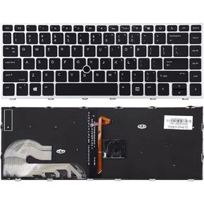 SUNMALL Replacement Keyboard Compatible with HP EliteBook 745 G5 745 G6 840 G5 846 G5 840 G6 846 G6.ZBook 14u G5 ZBook 14u G6 with Backlight and Pointer
